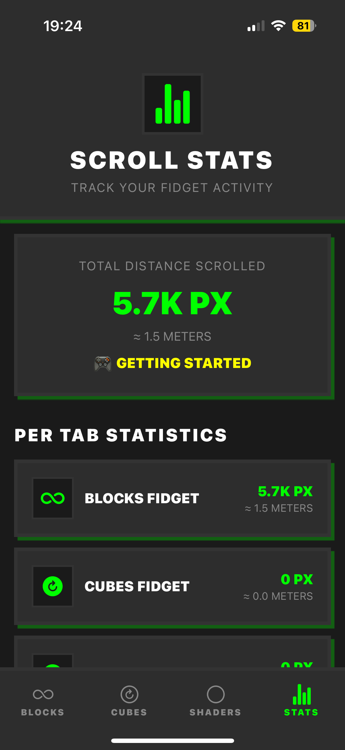 Endlesss Statistics - Track your scroll activity